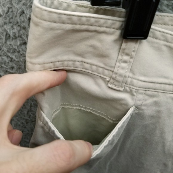 J JIll Women's 12 Stretch Khaki Beige Bootcut Pants 34.5" 30" 9.75" - Picture 3 of 11